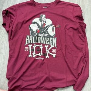 Disneyland Halloween 10K Maroon T-Shirt rundisney